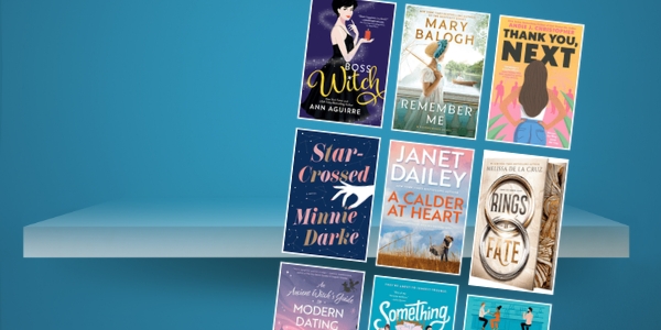 bookshelf with various book covers