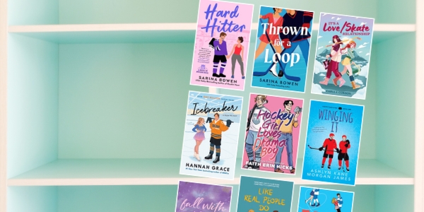 bookshelf with various book covers