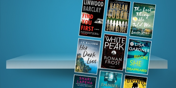 bookshelf with various book covers