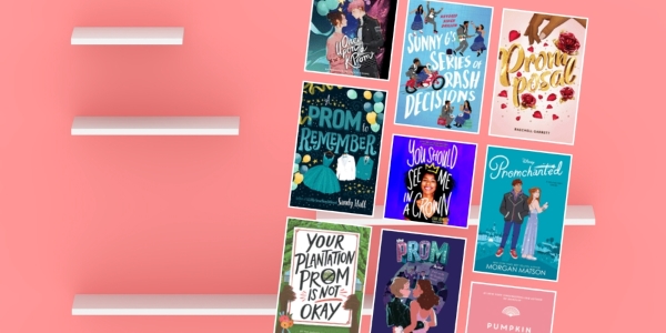 bookshelf with various book covers