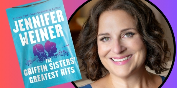 headshot of Jennifer Weiner beside book cover