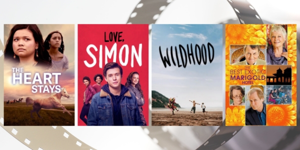 four movie posters of the films featured in June