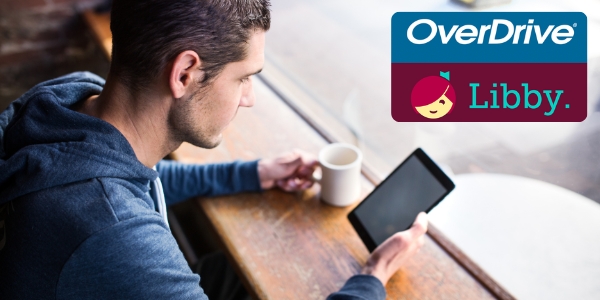 adult sitting at counter with a coffee mug and looking at a device