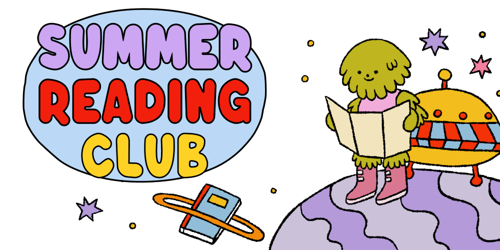 summer reading club decorative