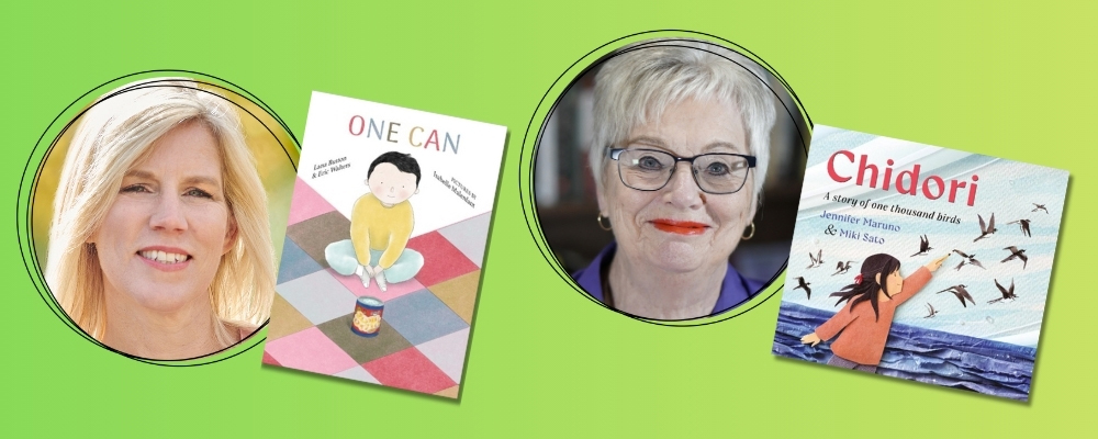 headshots of Lana buton and Jennifer Maruno beside book covers