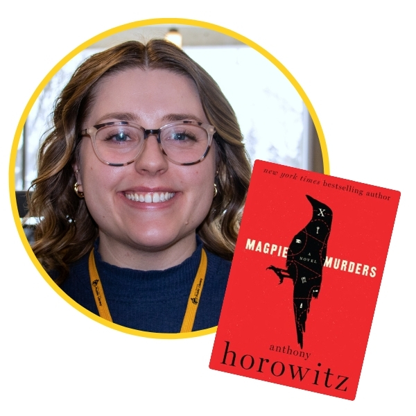headshot of Sarah-Ann beside book cover