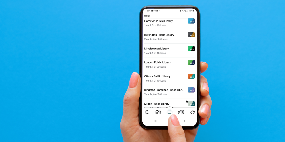 Libby app on smartphone showing the Your Libraries screen